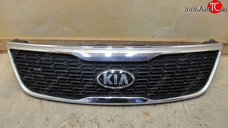 5 099 р. Решетка радиатора SPARD (хром) KIA Sorento XM рестайлинг (2012-2015) (Неокрашенная)  с доставкой в г. Тольятти