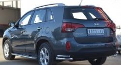 24 649 р. Широкая защита порогов SLITKOFF KIA Sorento XM рестайлинг (2012-2015)  с доставкой в г. Тольятти. Увеличить фотографию 4