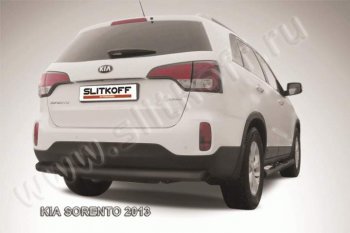 Защита заднего бампера из трубы d76 Slitkoff (длинная) KIA (КИА) Sorento (Соренто)  XM (2012-2015) XM рестайлинг