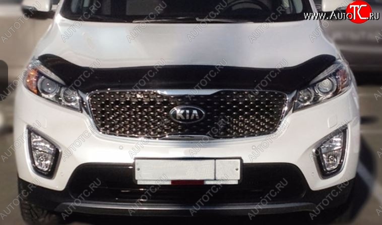 2 879 р. Дефлектор капота SIM KIA Sorento UM/Prime рестайлинг (2018-2020)  с доставкой в г. Тольятти