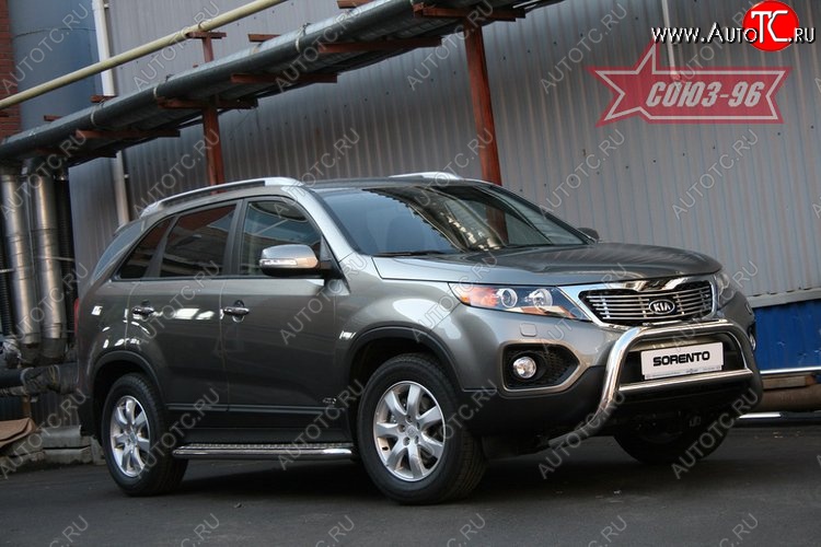 17 594 р. Защита переднего бампера Souz-96 (d76) KIA Sorento XM дорестайлинг (2009-2012)  с доставкой в г. Тольятти