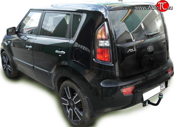 7 349 р. Фаркоп Лидер Плюс KIA Soul AM дорестайлинг (2008-2011) (Без электропакета)  с доставкой в г. Тольятти