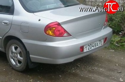 3 499 р. Задний бампер Стандартный KIA Spectra (2000-2009) (Неокрашенный)  с доставкой в г. Тольятти