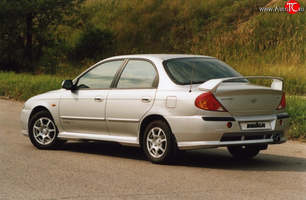 3 549 р. Пороги накладки Nika Sport KIA Spectra (2000-2009) (Неокрашенные)  с доставкой в г. Тольятти