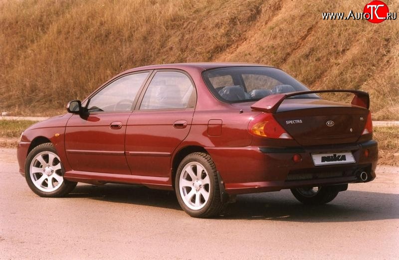 7 699 р. Спойлер Nika-Скоба KIA Spectra (2000-2009) (Неокрашенный)  с доставкой в г. Тольятти