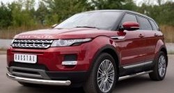 15 999 р. Одинарная защита переднего бампера диаметром 76 мм (Prestige u Pure) SLITKOFF Land Rover Range Rover Evoque 1 L538 дорестайлинг 5 дв. (2011-2015)  с доставкой в г. Тольятти. Увеличить фотографию 4