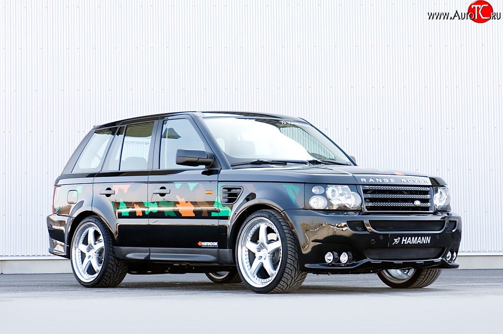 5 199 р. Пороги накладки HAMANN CONQUEROR I Land Rover Range Rover Sport 1 L320 дорестайлинг (2005-2009) (Неокрашенные)  с доставкой в г. Тольятти