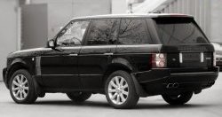 24 199 р. Накладка Verge на задний бампер Land Rover Range Rover 3 L322 дорестайлинг (2002-2006) (Неокрашенная)  с доставкой в г. Тольятти. Увеличить фотографию 2