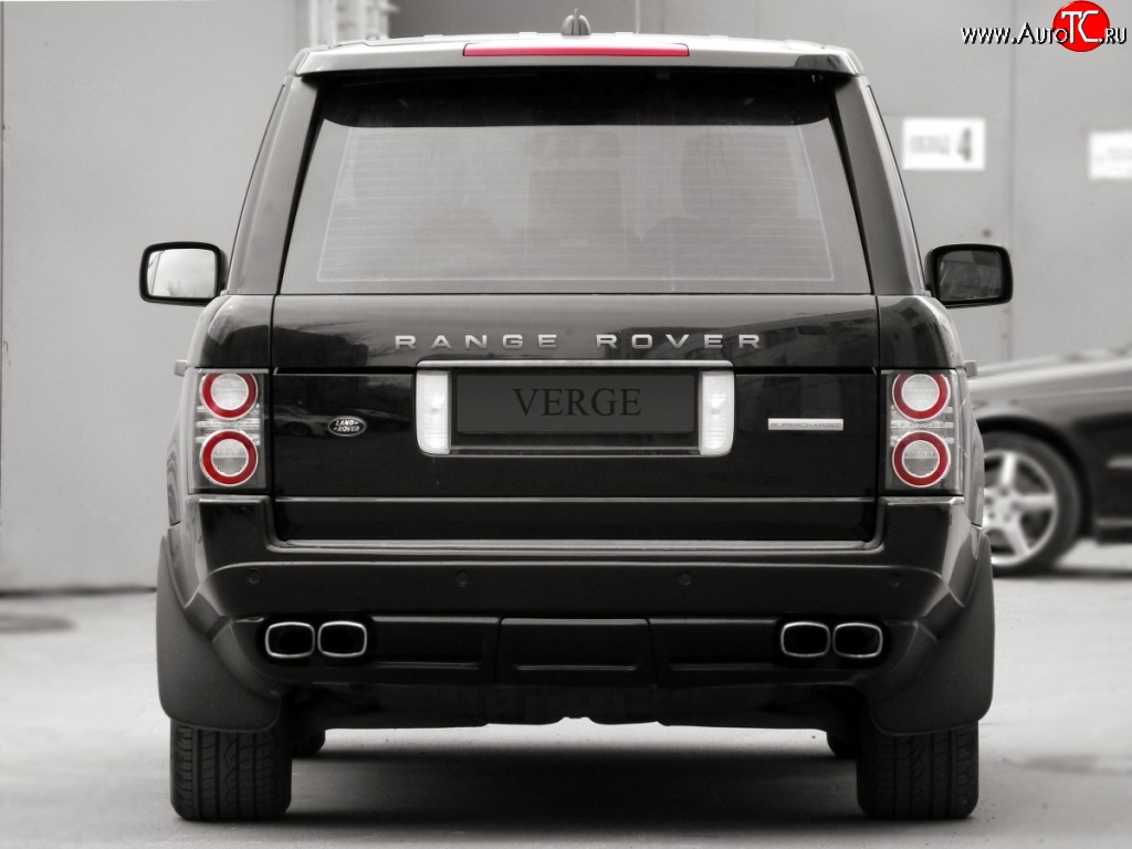 24 199 р. Накладка Verge на задний бампер Land Rover Range Rover 3 L322 дорестайлинг (2002-2006) (Неокрашенная)  с доставкой в г. Тольятти