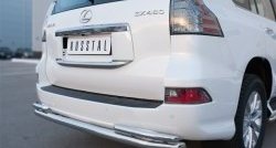 21 699 р. Защита заднего бампера (Ø63 и 42 мм, с углами, нержавейка) SLITKOFF Lexus GX460 J150 1-ый рестайлинг (2013-2019)  с доставкой в г. Тольятти. Увеличить фотографию 3