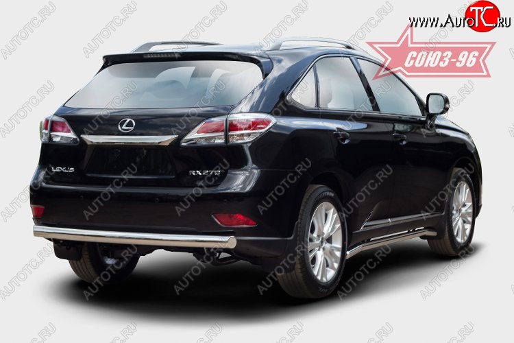 15 704 р. Овальная защита заднего бампера (d75х42) Souz-96 Lexus RX 270 AL20 дорестайлинг (2015-2019)  с доставкой в г. Тольятти