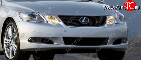 12 749 р. Передний бампер Polcar (с отверстиями под парктроник) Lexus GS300 S190 рестайлинг (2007-2012) (Неокрашенный)  с доставкой в г. Тольятти