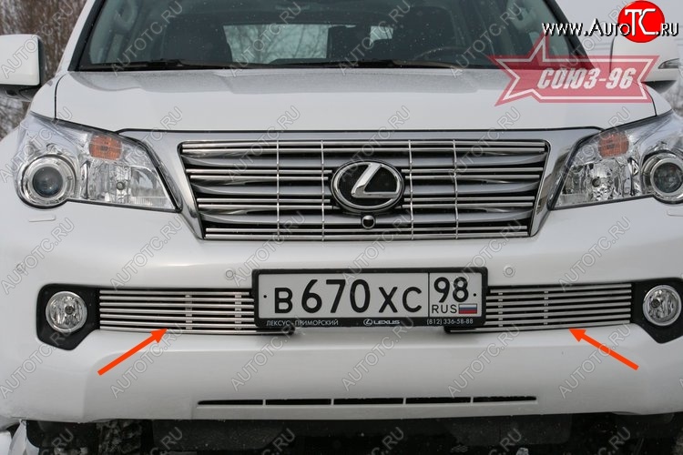 9 359 р. Декоративный элемент воздухозаборника Souz-96 (d10) Lexus GX460 J150 дорестайлинг (2009-2013)  с доставкой в г. Тольятти