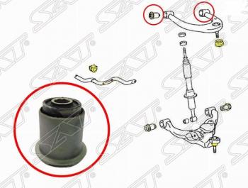 Сайлентблок верхнего рычага SAT Toyota Land Cruiser Prado J150 дорестайлинг (2009-2013)