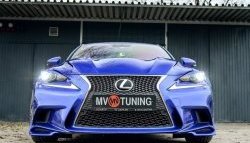 7 799 р. Клыки на передний бампер Tuning-Sport  Lexus IS250  XE30 седан (2013-2016) дорестайлинг (Неокрашенная)  с доставкой в г. Тольятти. Увеличить фотографию 6