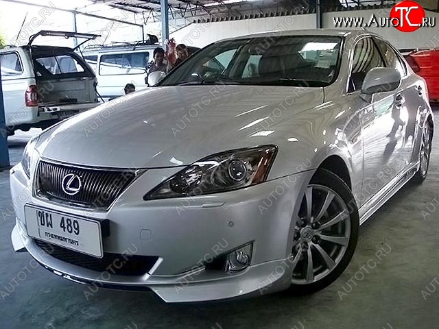 9 299 р. Накладка на передний бампер WALD SPORTS LINE Lexus IS250 XE20 седан дорестайлинг (2005-2013) (Неокрашенная)  с доставкой в г. Тольятти