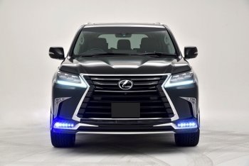 22 699 р. Накладка на передний бампер Автократ (без LED-оптики) Lexus LX450d J200 2-ой рестайлинг (2015-2022) (Неокрашенная)  с доставкой в г. Тольятти. Увеличить фотографию 11