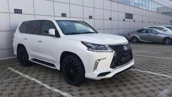 45 999 р. Юбка переднего бампера HEMMES Lexus LX450d J200 2-ой рестайлинг (2015-2022) (Неокрашенная)  с доставкой в г. Тольятти. Увеличить фотографию 5