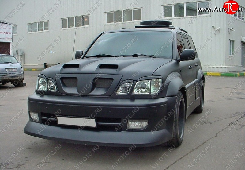 4 149 р. Реснички на фары CUSTOM Lexus LX470 J100 дорестайлинг (1998-2002) (Неокрашенные)  с доставкой в г. Тольятти