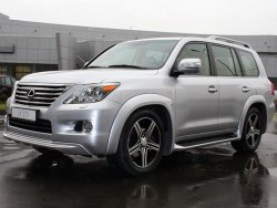 17 499 р. Накладки на колёсные арки GOLDMAN DAMD Lexus LX570 J200 дорестайлинг (2007-2012) (Неокрашенные)  с доставкой в г. Тольятти. Увеличить фотографию 2