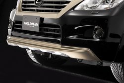 11 949 р. Накладка на передний бампер Goldman Lexus LX570 J200 дорестайлинг (2007-2012) (Неокрашенная)  с доставкой в г. Тольятти. Увеличить фотографию 4