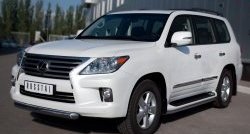 16 749 р. Одинарная защита переднего бампера SLITKOFF диаметром 76 мм Lexus LX570 J200 дорестайлинг (2007-2012)  с доставкой в г. Тольятти. Увеличить фотографию 4