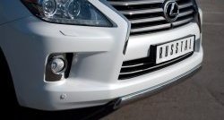 14 999 р. Защита переднего бампера Russtal из овальной трубы диаметром 75x42 мм Lexus LX570 J200 дорестайлинг (2007-2012)  с доставкой в г. Тольятти. Увеличить фотографию 2