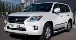 14 999 р. Защита переднего бампера Russtal из овальной трубы диаметром 75x42 мм Lexus LX570 J200 дорестайлинг (2007-2012)  с доставкой в г. Тольятти. Увеличить фотографию 4