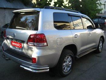 10 999 р. Защита заднего бампера WINBO (уголки, Ø76 и 38 мм, нержавейка) Lexus LX570 J200 дорестайлинг (2007-2012)  с доставкой в г. Тольятти. Увеличить фотографию 5