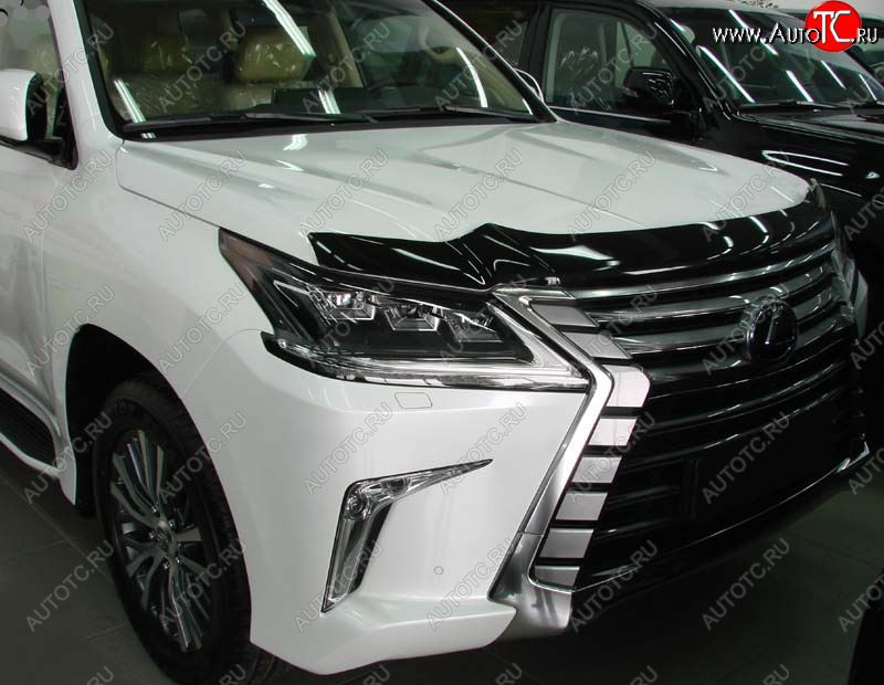 3 689 р. Дефлектор капота SIM Lexus LX570 J200 2-ой рестайлинг (2015-2022)  с доставкой в г. Тольятти