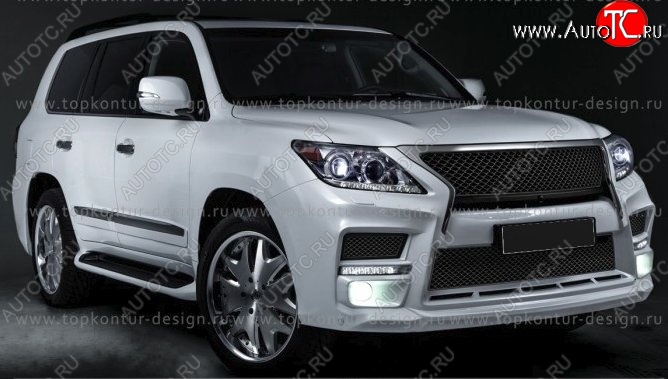 6 199 р. Решётка радиатора TopKontur Design Lexus LX570 J200 1-ый рестайлинг (2012-2015)  с доставкой в г. Тольятти