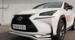 17 949 р. Защита переднего бампера (Ø63 мм волна, нержавейка, F-SPORT) SLITKOFF Lexus NX200T Z10 (2014-2017)  с доставкой в г. Тольятти. Увеличить фотографию 2