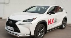 17 299 р. Защита переднего бампера (Ø75х42 мм, нержавейка, F-SPORT) Russtal Lexus NX200T Z10 (2014-2017)  с доставкой в г. Тольятти. Увеличить фотографию 4