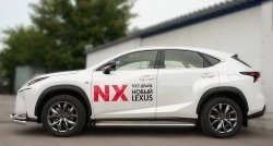 24 749 р. Широкая защита порогов F SPORT Russtal Lexus NX200T Z10 (2014-2017) (Текстура поверхности листа №1)  с доставкой в г. Тольятти. Увеличить фотографию 4