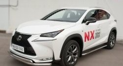 24 749 р. Широкая защита порогов F SPORT Russtal Lexus NX200T Z10 (2014-2017) (Текстура поверхности листа №1)  с доставкой в г. Тольятти. Увеличить фотографию 5