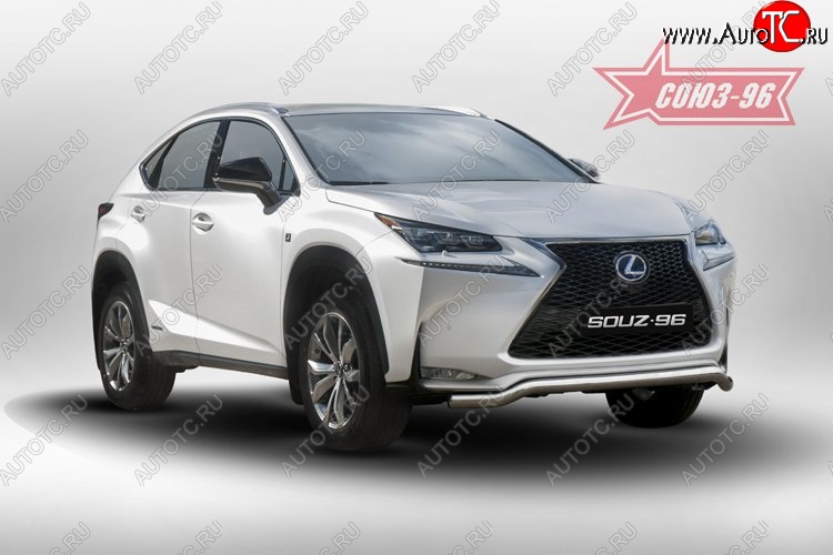 18 764 р. Защита переднего бампера одинарная Sport Souz-96 Premium (d60) Lexus NX200 Z10 дорестайлинг (2014-2017)  с доставкой в г. Тольятти