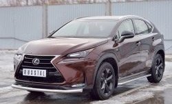 15 999 р. Защита переднего бампера (Ø63 мм, нержавейка) SLITKOFF Lexus NX200 Z10 дорестайлинг (2014-2017)  с доставкой в г. Тольятти. Увеличить фотографию 2