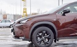 15 999 р. Защита переднего бампера (Ø63 мм, нержавейка) SLITKOFF Lexus NX200 Z10 дорестайлинг (2014-2017)  с доставкой в г. Тольятти. Увеличить фотографию 3