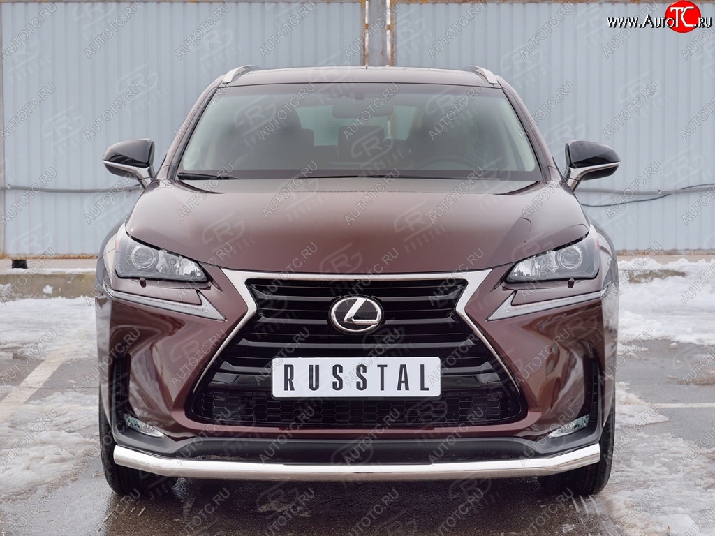 15 999 р. Защита переднего бампера (Ø63 мм, нержавейка) SLITKOFF Lexus NX200 Z10 дорестайлинг (2014-2017)  с доставкой в г. Тольятти