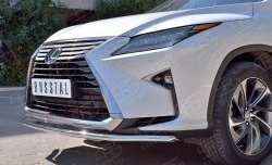 15 249 р. Защита переднего бампера (Ø42 мм, нержавейка) SLITKOFF Lexus RX 200T AL20 дорестайлинг (2015-2017)  с доставкой в г. Тольятти. Увеличить фотографию 4