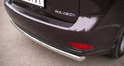 16 799 р. Одинарная защита заднего бампера из трубы диаметром 63 мм SLITKOFF Lexus RX270 AL10 дорестайлинг (2010-2012)  с доставкой в г. Тольятти. Увеличить фотографию 3