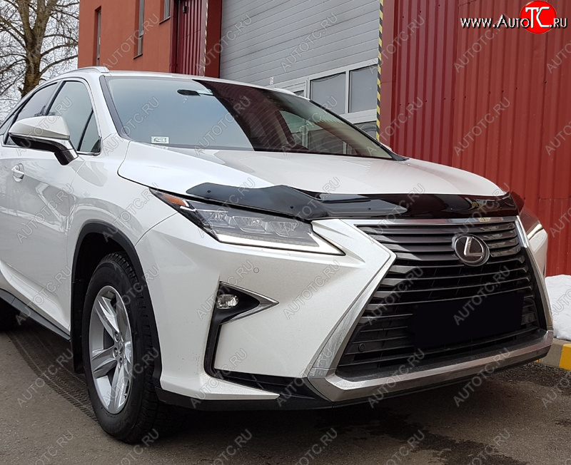 3 689 р. Дефлектор капота SIM Lexus RX350L AL20 дорестайлинг (2017-2019)  с доставкой в г. Тольятти