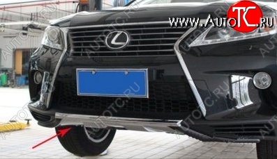 21 599 р. Накладка на передний бампер CT v4 v4 Lexus RX350 AL10 дорестайлинг (2008-2012) (Неокрашенная)  с доставкой в г. Тольятти