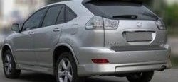 7 199 р. Накладка на задний бампер СТ v1 Lexus RX350 AL10 дорестайлинг (2008-2012) (Неокрашенная)  с доставкой в г. Тольятти. Увеличить фотографию 2