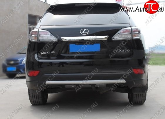 21 599 р. Накладка на задний бампер CT v3 Lexus RX350 AL10 дорестайлинг (2008-2012) (Неокрашенная)  с доставкой в г. Тольятти