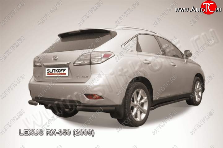 10 649 р. Уголки d76 Lexus RX350 AL10 дорестайлинг (2008-2012) (Цвет: серебристый)  с доставкой в г. Тольятти