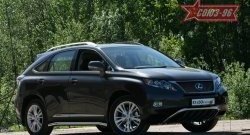 Защита переднего бампера нижняя Souz-96 (d60). Lexus RX450H AL10 дорестайлинг (2009-2012)