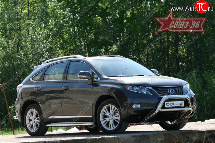 20 069 р. Защита переднего бампера Souz-96 (d76/76 и 60) Lexus RX450H AL10 дорестайлинг (2009-2012)  с доставкой в г. Тольятти