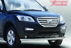 Защита переднего бампера одинарная Souz-96 (d60). Lifan X60 дорестайлинг (2011-2015)