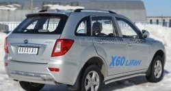 13 849 р. Защита порогов из круглой трубы диаметром 63 мм Russtal Lifan X60 дорестайлинг (2011-2015) (Защита порогов с со скосами на торцах (вариант 1))  с доставкой в г. Тольятти. Увеличить фотографию 9